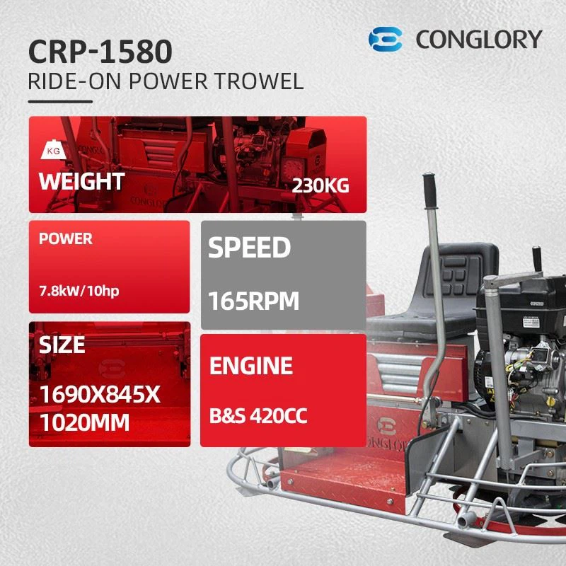 Ride on power trowel machine crp-1580 (14)
